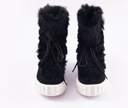 oldvwparts Winter Women Warm Fur Leather Snow Ski Winter Boot Shoe