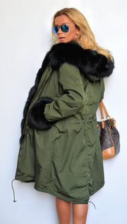 oldvwparts Women's Thicken Warm Casual Long Winter Faux Fur Hooded Plus Size Parka OverCoat Jacket Coat Plus Size S M L XL XXL 3XL