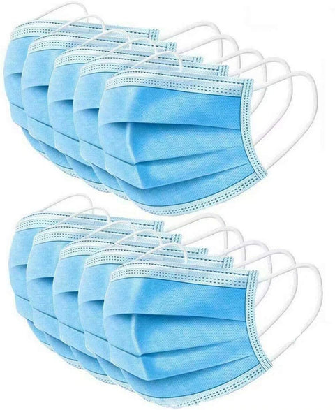 Disposable CE Certification 100 PCS Filter 3-ply Face Mask Personal Protection Dust-Proof Anti Spittle Eye Mask