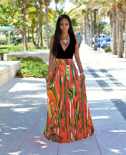 Women Summer Casual V-neck Maxi Dress Boho Beach Long Skirt Sundress