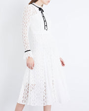 oldvwparts women's summer beautiful Slim Fit Lace Dresses white color