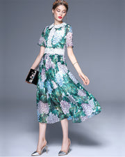 oldvwparts Summer fashion chiffon lace printing intellectual comfortable dresses