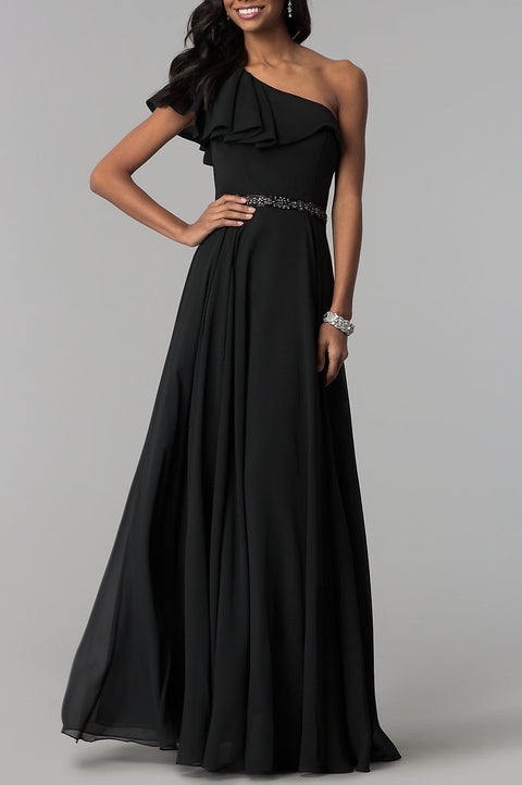 oldvwparts newest dresses single-necked slim evening party long dresses black