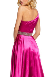 oldvwparts fashion sexy dew shoulder sequin floor-length long dresses royal party dresses fuchsia