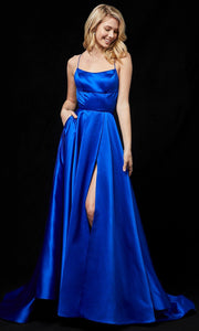 oldvwparts backless floor-length long dresses royal blue party dresses